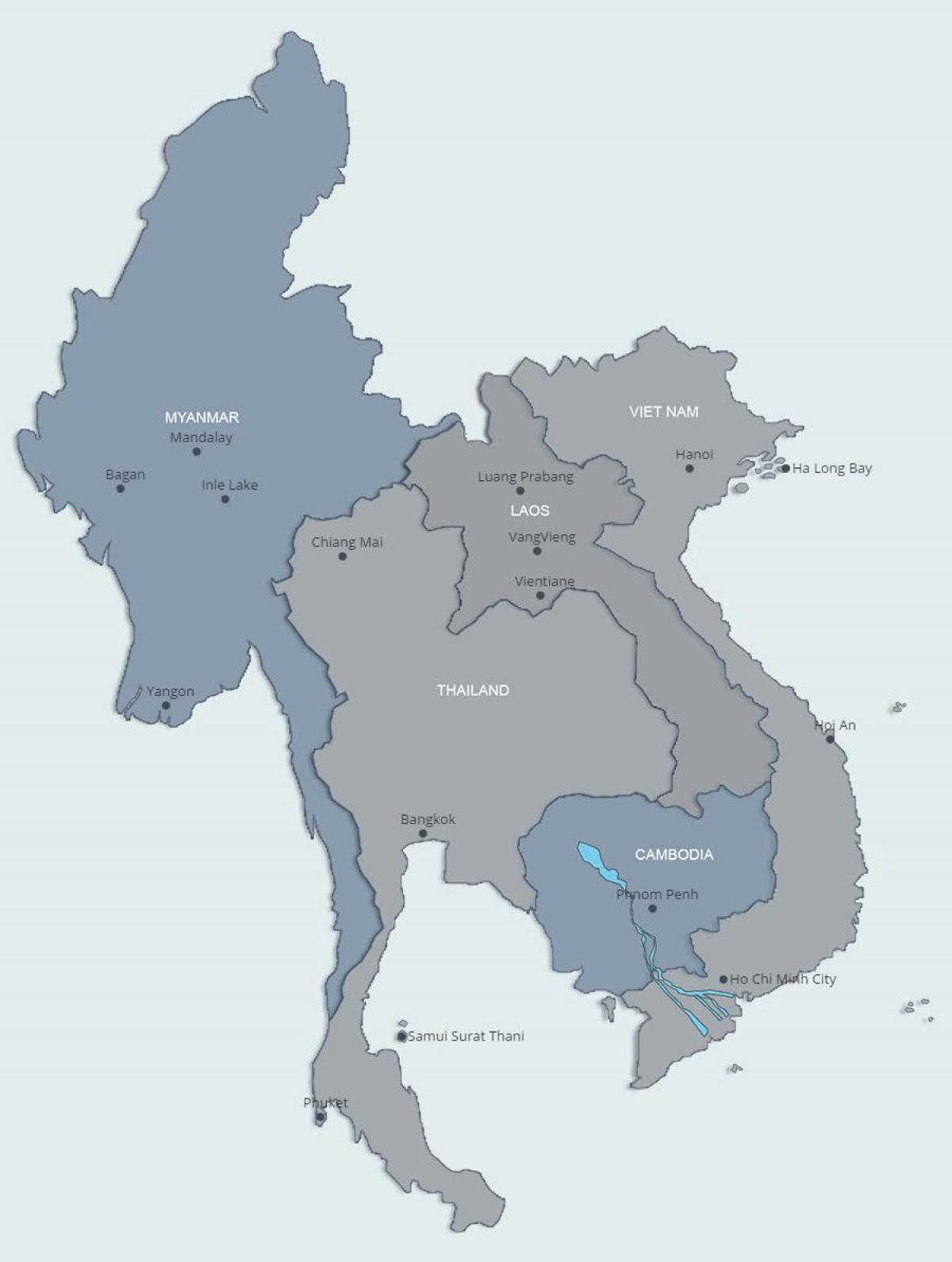 Mapa ng hilagang laos