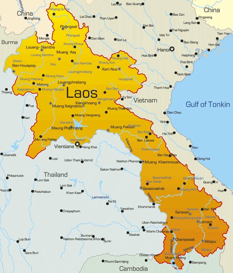 Mapa ng sepon laos