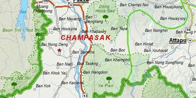 Mapa ng champasak ng laos
