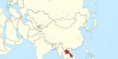 Mapa ng asya laos