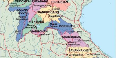 Laos pampulitika mapa